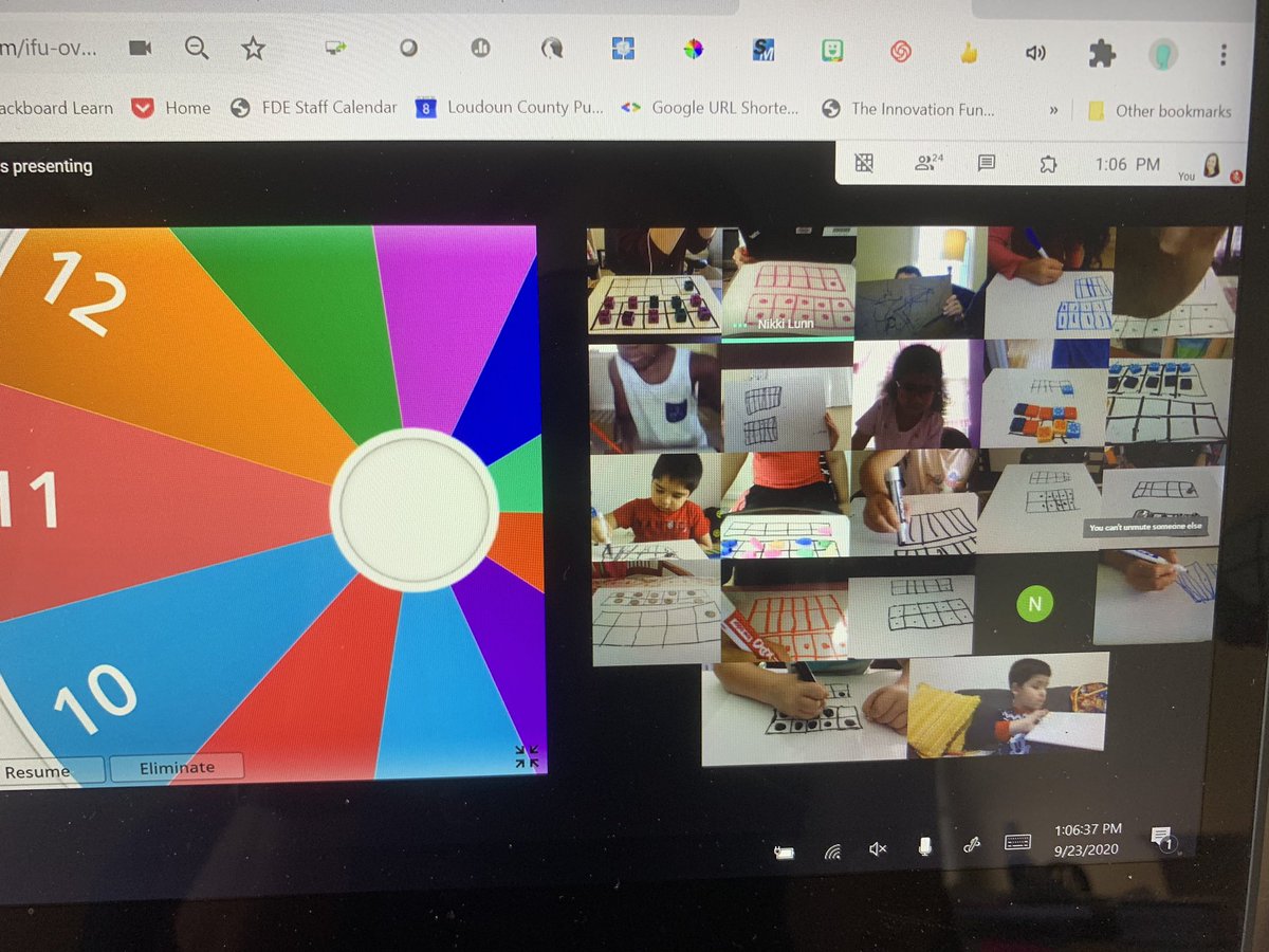 aleaglen's tweet photo. These 1st graders drew and used their own tens frames to build numbers! Tilting the camera so we could see what each student did & give feedback worked well!! @LCPS_Math @FDEStars #fdestars #mtbos #iteachmath https://t.co/46zx2HdU1L