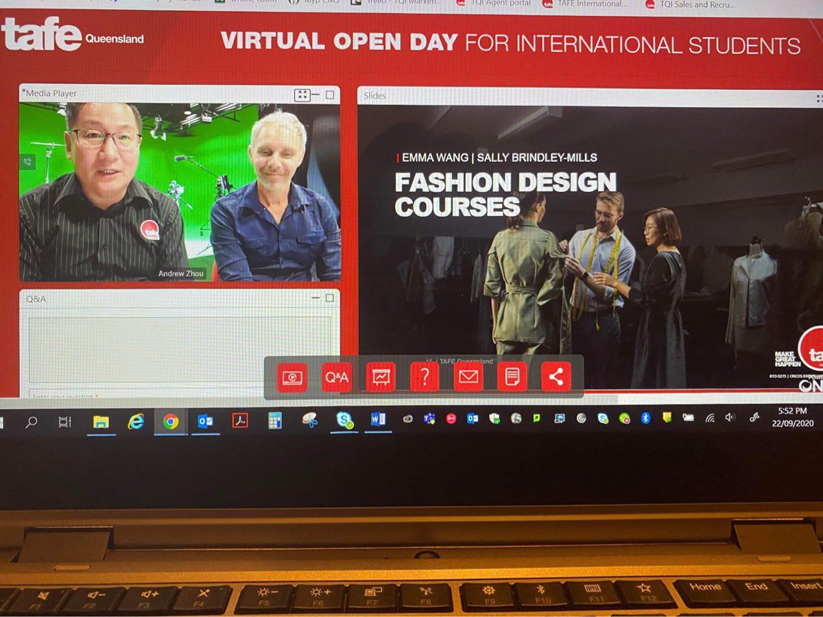Earlier this week <a href="/TAFEQld/">TAFE Queensland</a> International hosted its first Virtual Open Day💻 Audience could hear directly hear from teachers, look at facilities &amp; ask questions! If you want to recap or missed the event, you can access the event via this link lnkd.in/gsvdenr
