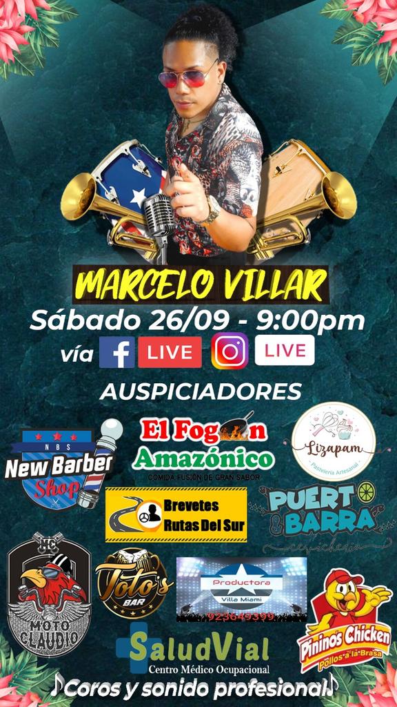Marcelo47480854's tweet photo. No te pierdas mi #conciertovirtual éste #sab26 #9pm #facebooklive #youtubelive dale #compartir y #asistir aquí
https://t.co/GRtspRZafb https://t.co/bNKLj1x0cA