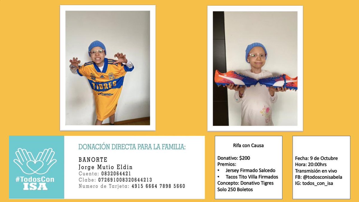 CHIVASOY's tweet photo. 🚨RIFA CON CAUSA 🚨⚽️🐯
Jersey autografiado por TITÁN SALCEDO
Para apoyar a Isa con su tratamiento contra el cáncer #todosconisa (IG @todos_con_isa)
@Csalcedojr @VladimirGarciaG @jorgemutio @TigresOficial @solotigres @RosanaFranco10 @marcelinofc @raulguzman @Diego_Reyes13 https://t.co/qYx8eO0EzY
