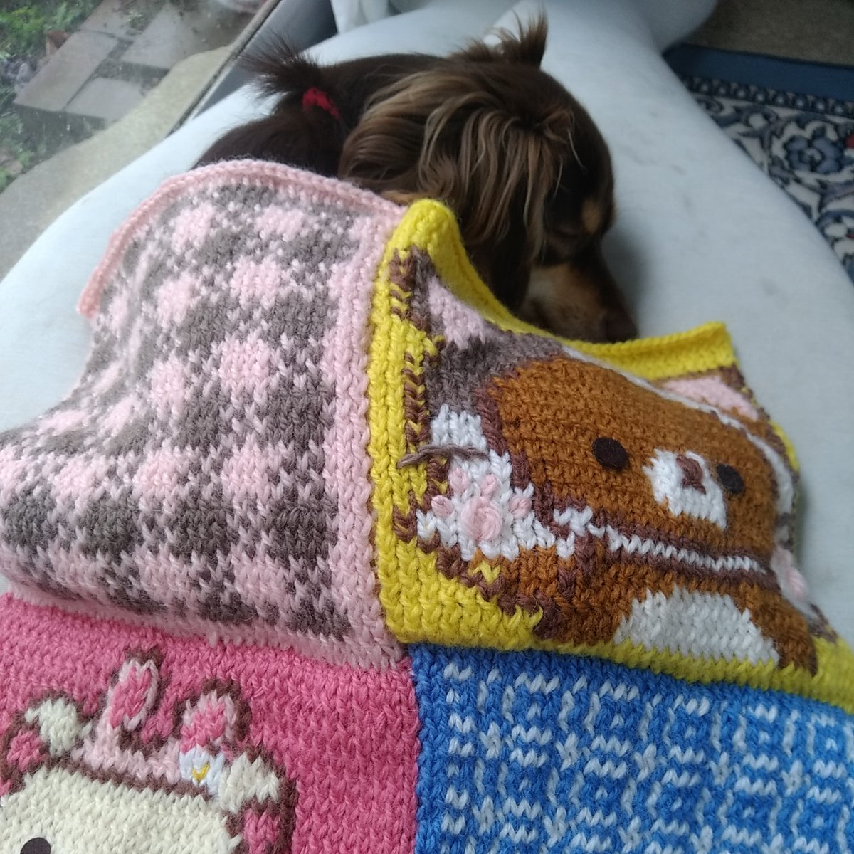 フェリシモ＊オマケ有「くまのがっこう つないでぬくぬく棒針編み