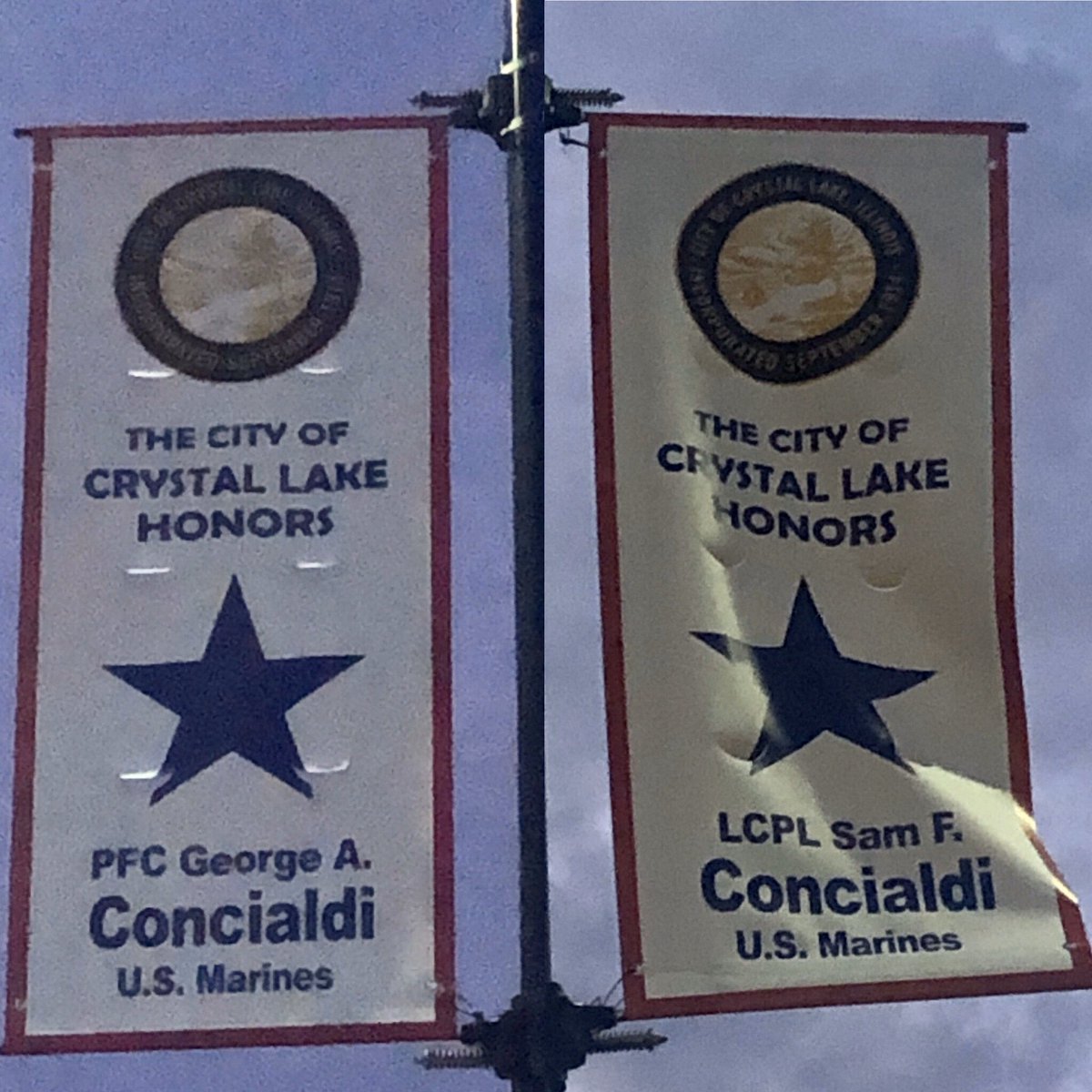 Look what’s up on Hwy 14! Pretty sure we know these two young men. Thank you for your service! @PrairieRidgeFB #militaryappreciation