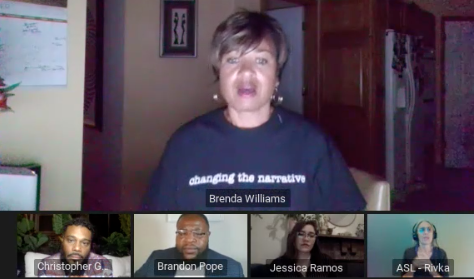 PublicNarrative's tweet photo. Brenda Williams on changing the shape of education with men of color: "We shape how society sees us when we manifest how we see ourselves. It starts with the individual. The root is the foundation you have when you know who you are." #ChangeWithUS https://t.co/vlwo1I1MX9