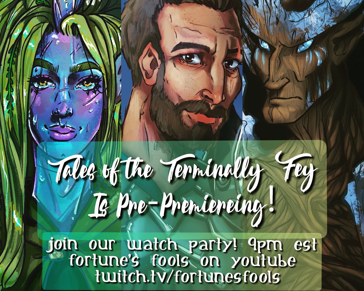 OllieDevoid's tweet photo. Come watch with us! 9pm EST, at Fortune's Fools on YouTube and https://t.co/6BzcjdA0vG! This episode is a year and a half in the making, and we can't wait to share with you. 
#TTRPG #DnD #dnd5e #fantasy #podcast #webshow https://t.co/ipfnWgRcYf
