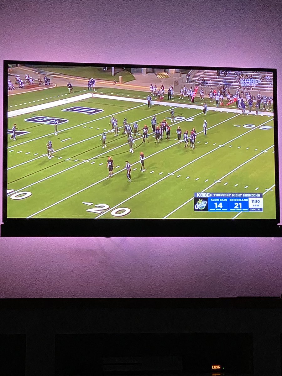 Supporting my <a href="/KLEINCAINFB/">Klein Cain Football</a> students from home! Thanks <a href="/KUBE57/">KUBETV HOUSTON</a> for covering the game.