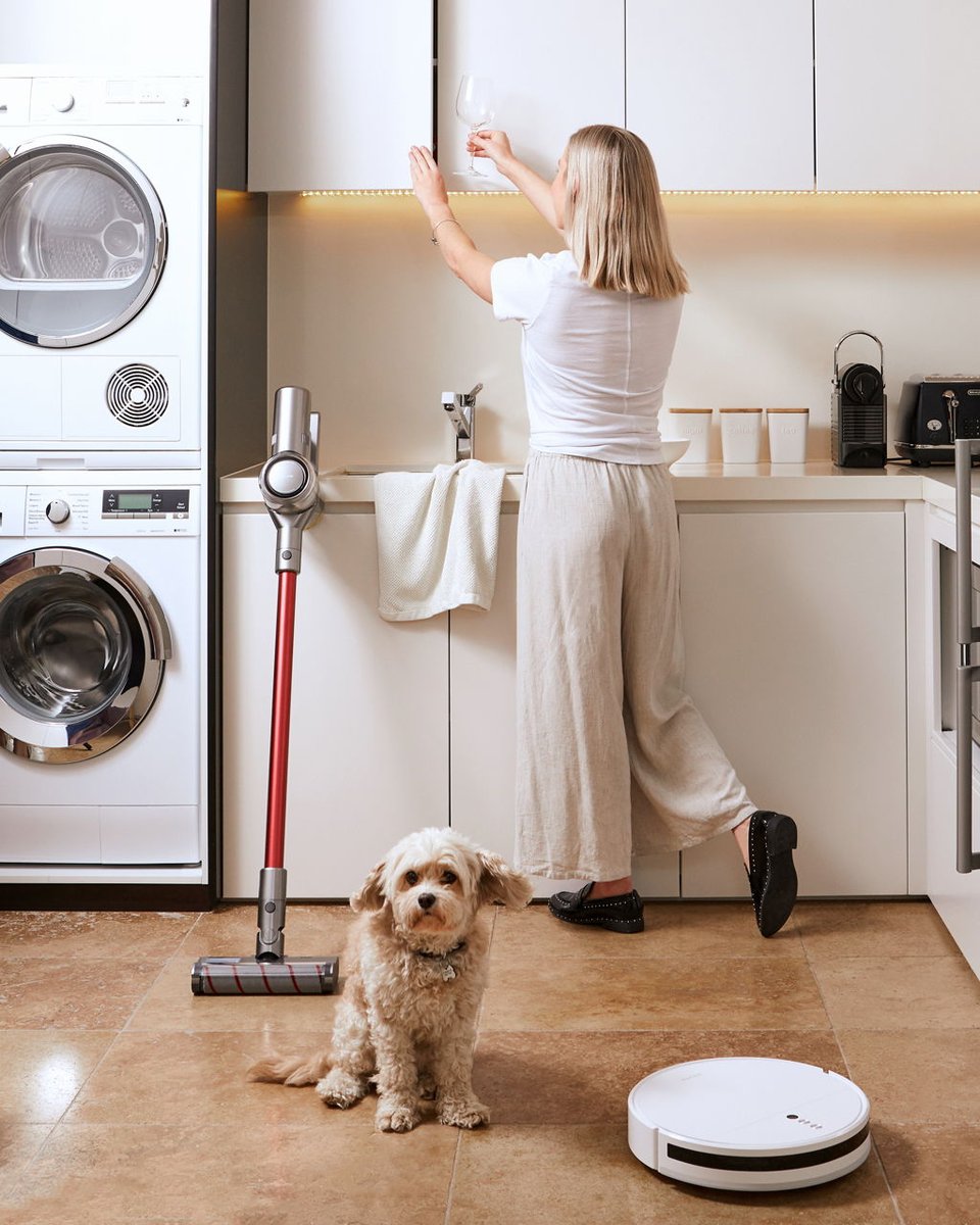 Continuing with the doggo content theme, we are incredibly excited to welcome @dreametechnology to the L&amp;A family! 🎉 With an amazing range of top of the line vacuums, now we have no excuse for not keeping the office clean! ✨