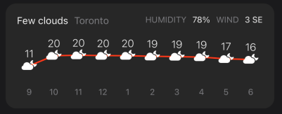 WidgetWizardApp's tweet photo. A very early sneak peak at weather in #widgetwizard #ios14 #widgets https://t.co/hA0WxHjg7e