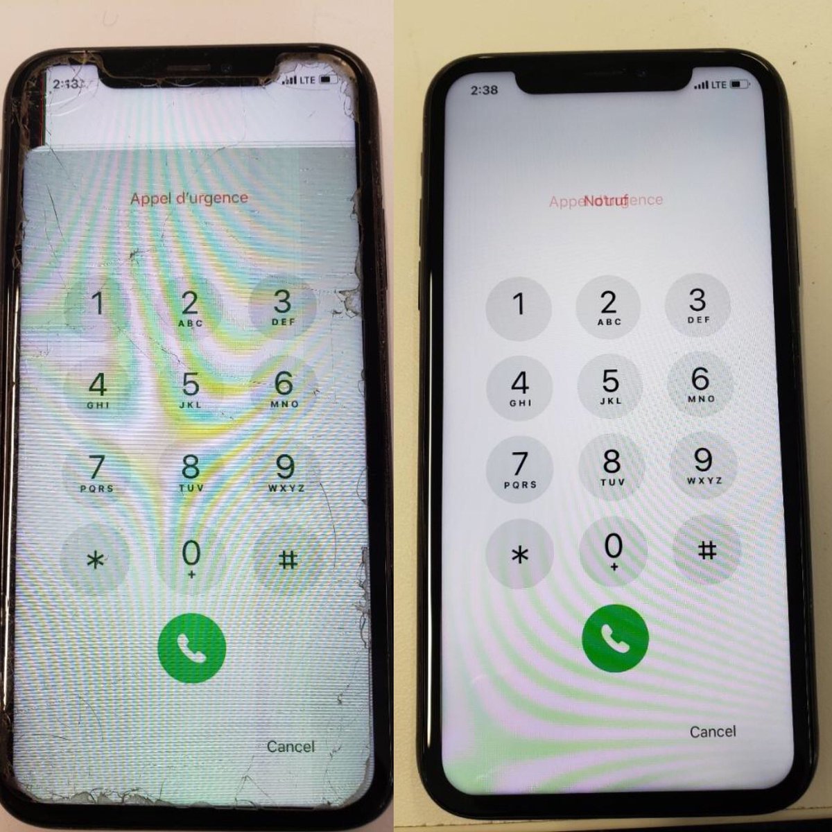 GothamIphone's tweet photo. #beforeandafter iPhone screen replacements can be done onsite and takes about 20 minutes!
#let us know if we can help!

#wecometoyou 
#nyc
#iphone
#screenfix 
#batteryreplacement 
#screenreplacement 
#brooklyn
#pickupanddelivery for #ipad and #android #repairs https://t.co/lrlXSg86nQ