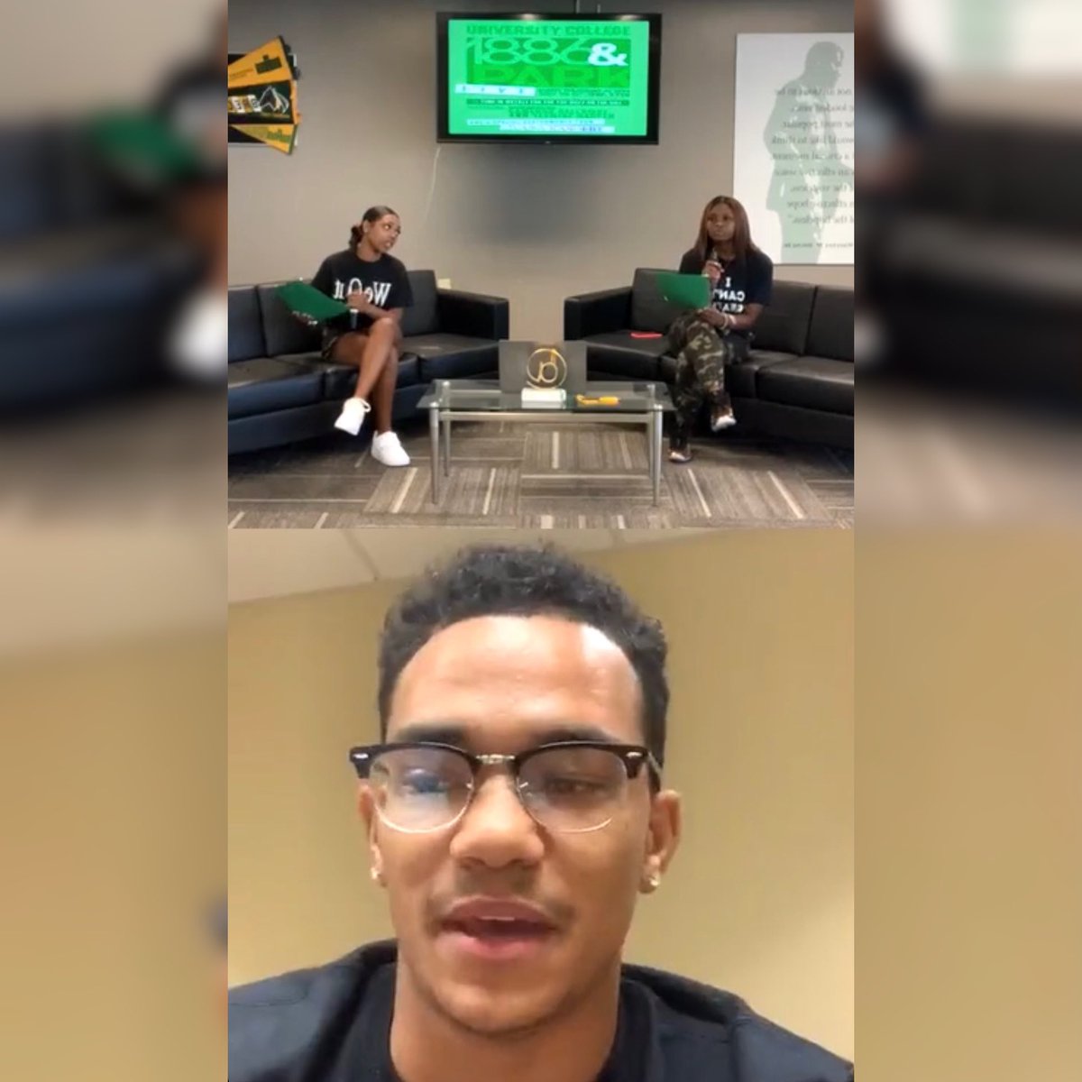 uc_kysu's tweet photo. 💚💛 Bred Leaders Chelsey Robinson AND Kaylyn Rackley Counted Down Our Favorite 90’s RnB Artist On Our Fourth Week of 1886 AND PARK...Special S/O to MISTER &amp; MISS KSU @BetaMuAlphas @AupNUPES AND @XiLambdaSigmas...Be Sure To Tune In Next Week‼️🔌#BredsConnect #1886ANDPARK https://t.co/ZCOzyGq5Q8