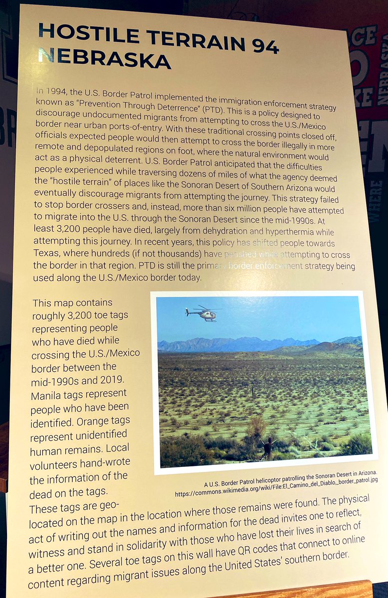 LoukiaSarroub's tweet photo. #HostileTerrain94 Exhibit project on our campus sponsored by #TMFD, #unltlte, the International Quilt Museum, Arts & Sciences, and #unlcehs https://t.co/ZS38tziiPY