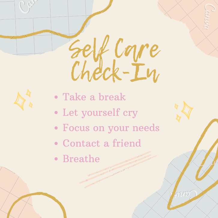 Remember to take time for yourself and your mental health! :) We are open tonight as usual from 9pm-1am EST if you need someone to talk to. You can chat with us at go.gwu.edu/gwlistens.
