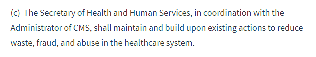 The second part of section 4 is about surprise billing, and is a little meatier. But not much. But the third part is my personal favorite: