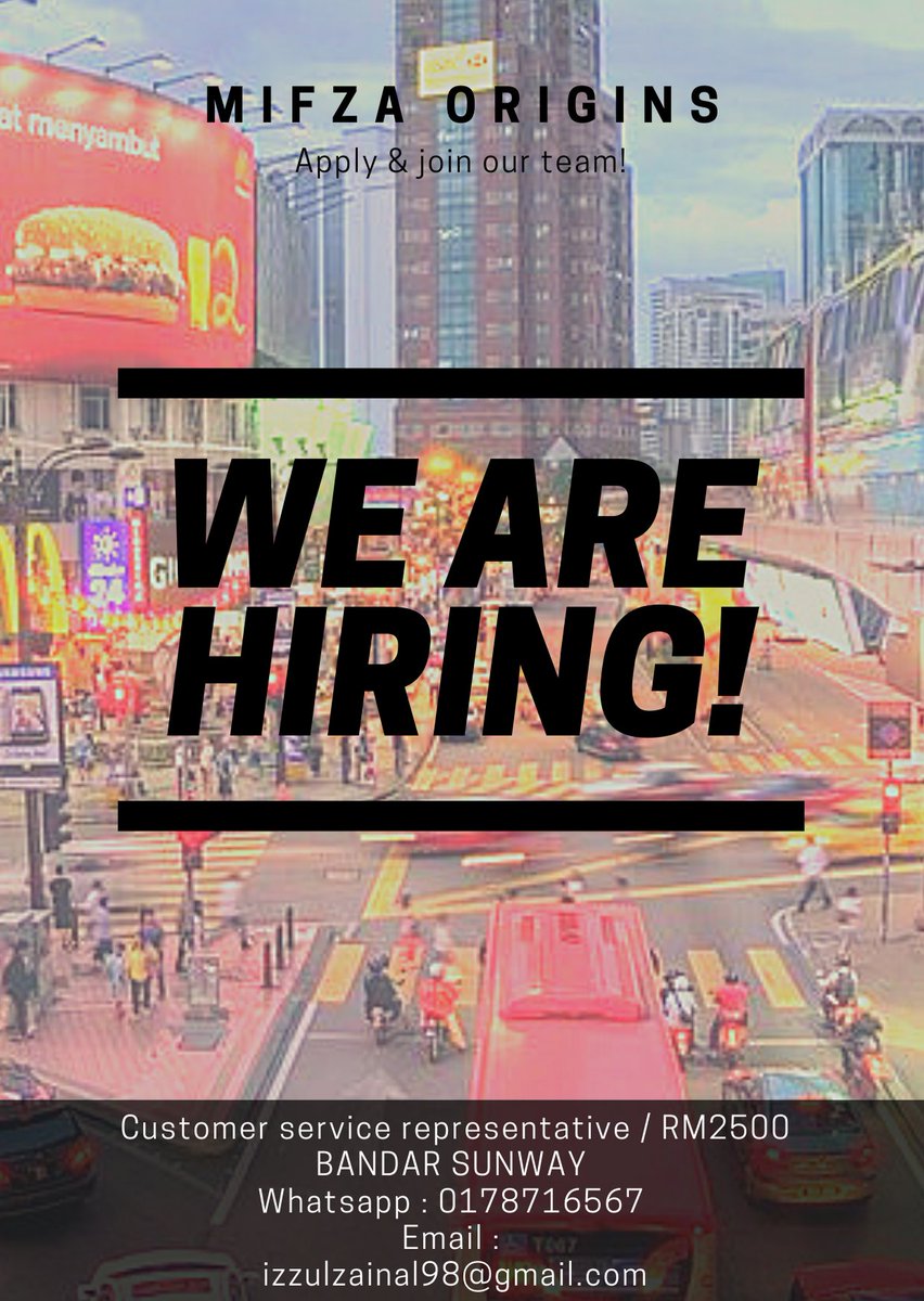 MuhammadIzzull's tweet photo. @jawatankosongmh @jobstoredotcom @resume_moden @Twt_MKHcareer @FastJobsMY @sebarkerja @Workjobsmy @JobKartelMY @twt_penganggur @KerjaOh @protege_my @internsheeps @InternMalaysia @worknco @KerjaKosongW https://t.co/5PqPJ8Dpsq
