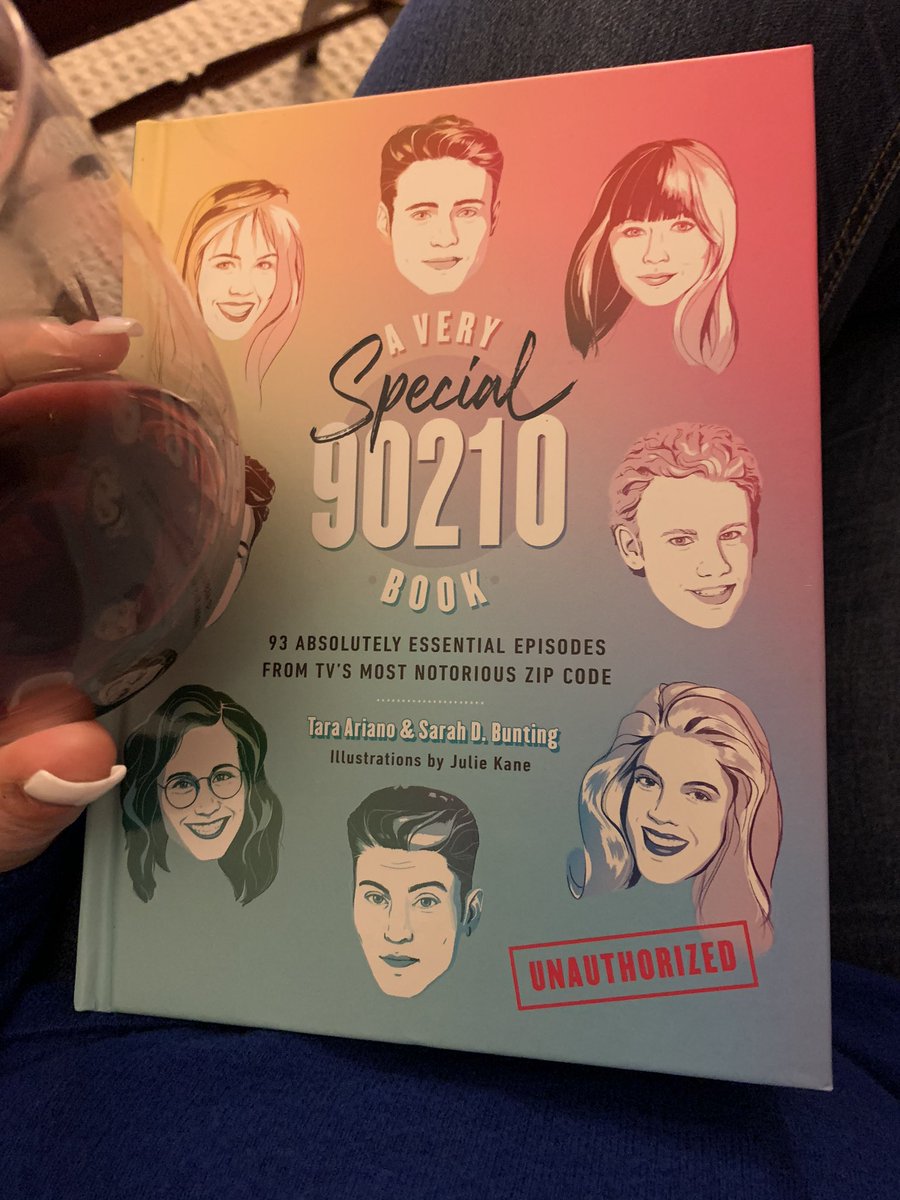 Red wine &amp; the 90210 book-perfect night (yes I still have French tips). <a href="/awt90210/">Again With This</a> <a href="/TomatoNation/">Tomato</a> <a href="/TaraAriano/">Tara Ariano</a>