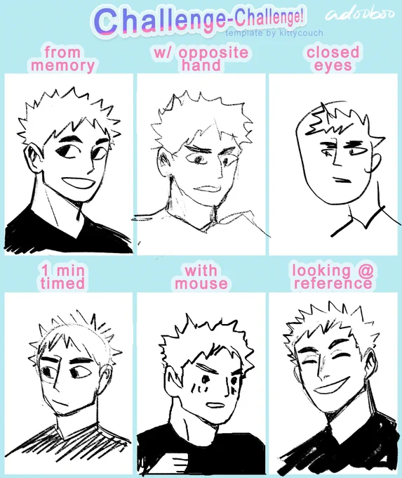 i did the #challengechallenge with my beloved iwa-chan to start the day right!! 
