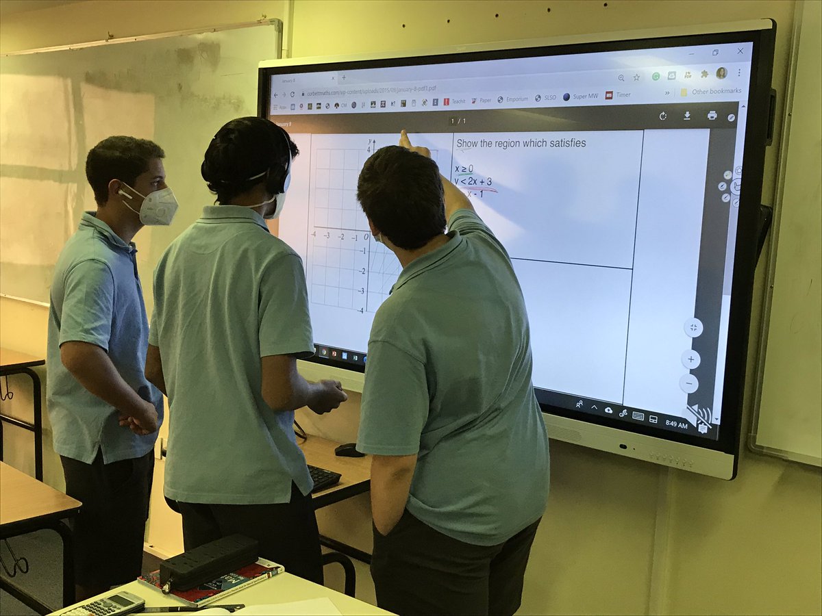 jbagust's tweet photo. Some excellent detailed  #Maths #peertopeer discussions and #questioning on #graphing @NcbisSecondary https://t.co/AdUVwMHF5B