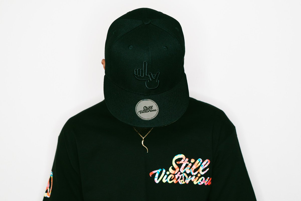 iamstillmovin's tweet photo. Our “Still Victorious” Collab Tee + Snapback Available In-Store + https://t.co/LLh7GWTxwW #StillVictorious https://t.co/b48p0ynf3N