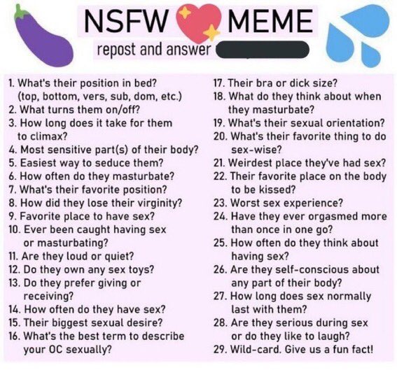 {Here's something to keep up activity tonight. Let's see how many of these Karen gets to answer!}