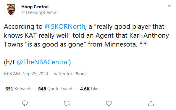 曝Towns接近離隊？身穿公牛23號球衣，和新女友在遊艇享受二人世界！-黑特籃球-NBA新聞影音圖片分享社區