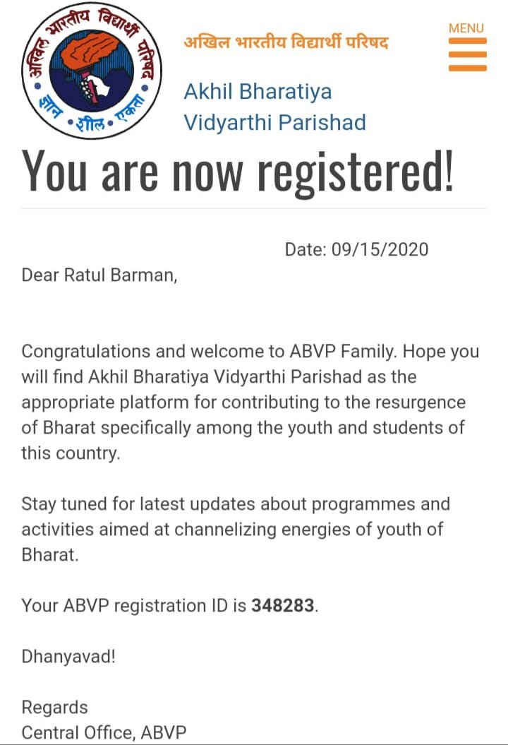 RatulBarman__'s tweet photo. #joinabvpchallenge
Be a part of world largest students organization - https://t.co/1581qzqTOY https://t.co/byRMfMMzFQ