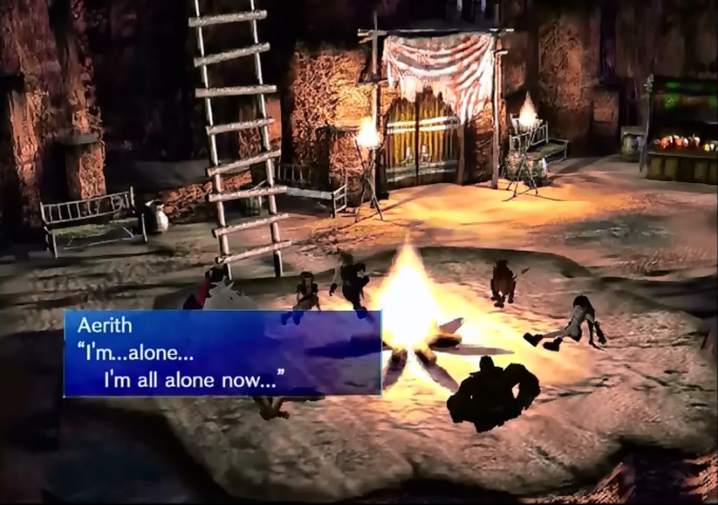 Earisu.My favorite Aerith trait BY FAR has to be with her struggles and basically existential crisis about her role as the last Cetra. It’s something lost in the remake -and ignored A LOT- imo, but I love it!!All of that add for her final fatal “I’m going alone bc it& #39;s my role"