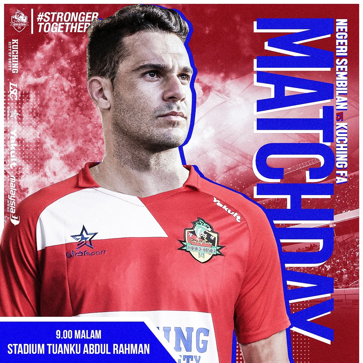 OfficialKCFC's tweet photo. MATCHDAY!
Misi mengutip 3 mata di tempat lawan. Kuching FA ingin meneruskan rentak kemenangan & menghidupkan peluang bagi merebut slot ke Piala Malaysia buat julung kalinya.
Saksikan perlawanan malam ini secara langsung di aplikasi MyCujoo.
#kuchingfa
#smallclubbigheart https://t.co/0met8LdC6O
