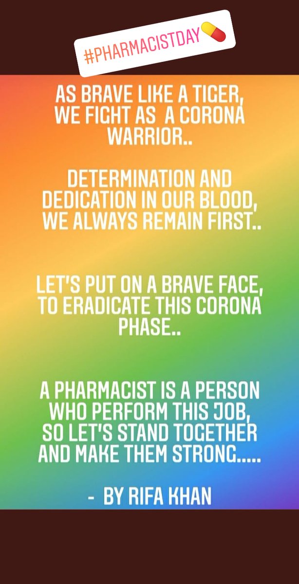 krifa1398's tweet photo. Happy world pharmacist day
#Worldpharmacistday2020 
#feelingproud https://t.co/7umfldsqS0