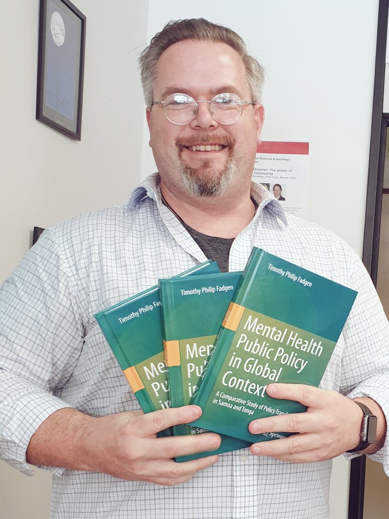 PoliAuckland's tweet image. Huge congratulations to @TimFadgen @ArtsAucklandUni on the publication of his shiny new book Mental Health Public Policy in Global Context. This timely work compares #policytransfer in #Samoa and #Tonga.