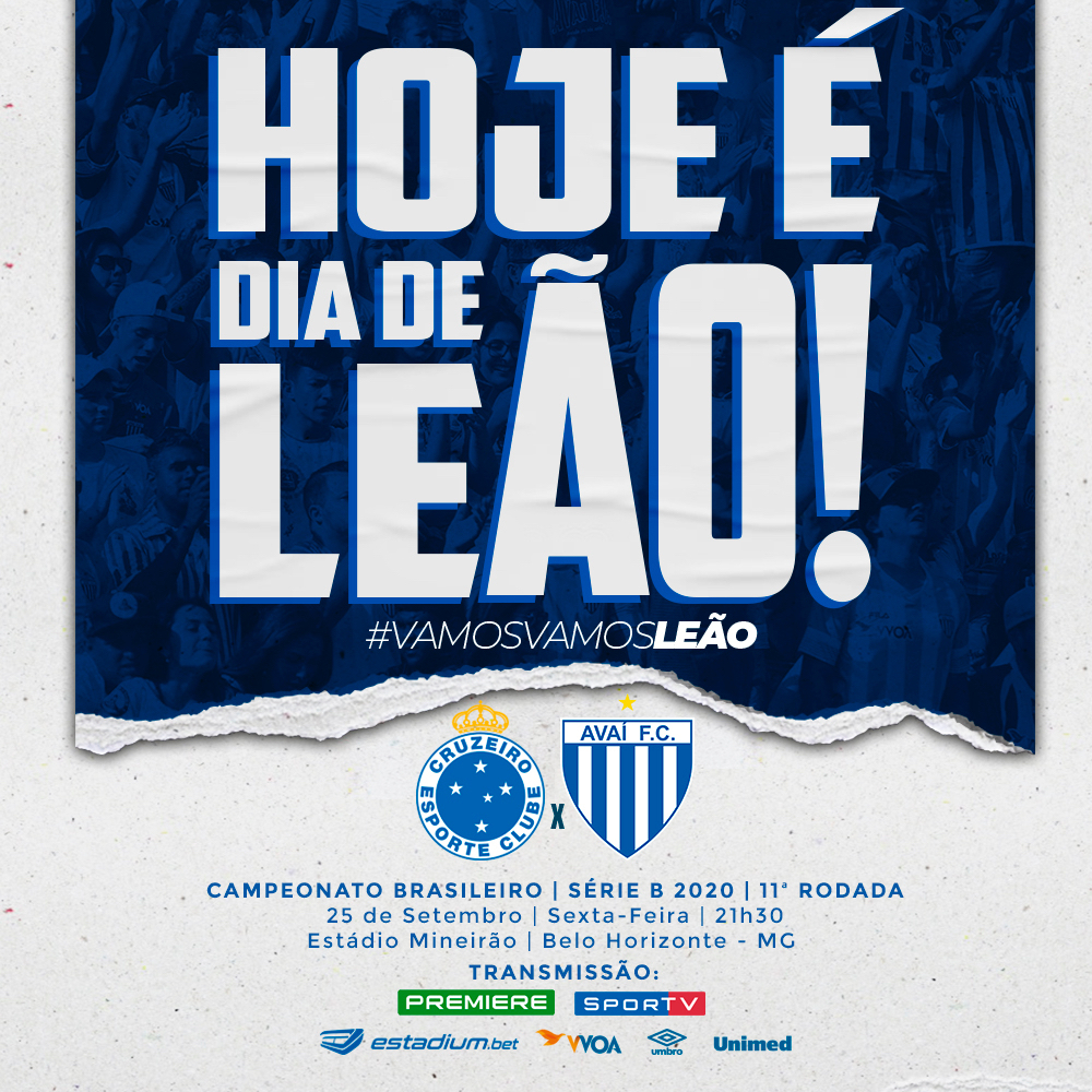 AvaiFC's tweet image. HOJE É DIA DE LEÃO
NO @BrasileiraoB__! 🦁💪
⠀
#VamosVamosLeão