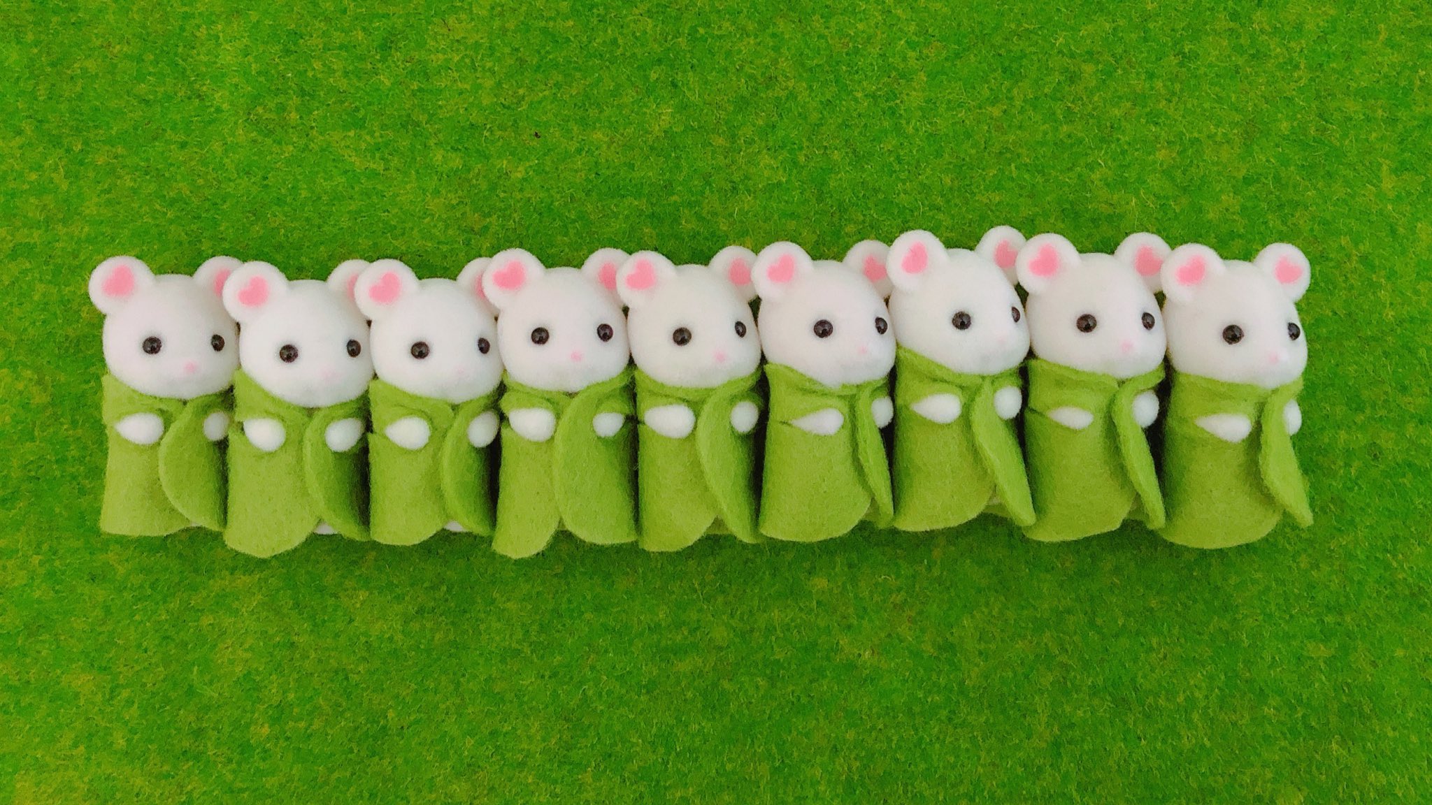 雛人形 シルバニア マシュマロネズミ ハンドメイド