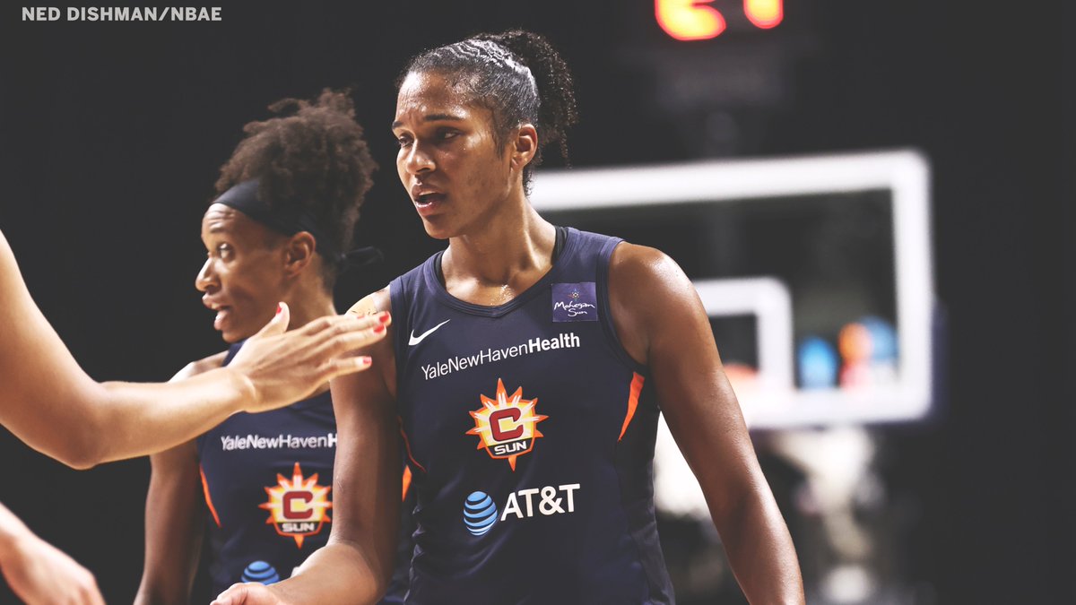 Alyssa Thomas two days after suffering a dislocated shoulder:
☀️23 Pts
☀️12 Reb
The @ConnecticutSun are one win away from another trip to the WNBA Finals. https://t.co/Aj9luEGDrL