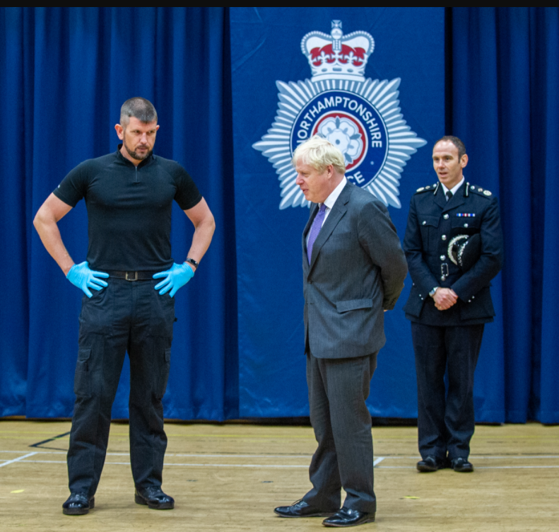 Anthony_Currie's tweet photo. @NorthantsPolice @BorisJohnson They got him! Well done @NorthantsPolice 

Hope they throw away the key! https://t.co/nmOJAzn9gJ