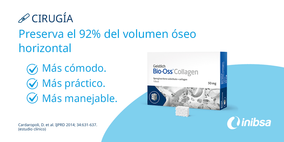 inibsadental's tweet photo. 📣🔔 ¡Lanzamiento! Geistlich Bio-Oss® Collagen 50mg, un nuevo tamaño del original Geistlich Bio-Oss® con 10% de colágeno. ¡Rellenando el gap periimplantario con este producto podrás preservar el 92% del volumen óseo horizontal!
#Inibsa #SectorDental #SimpleSmartSolutions https://t.co/5AunzkN677