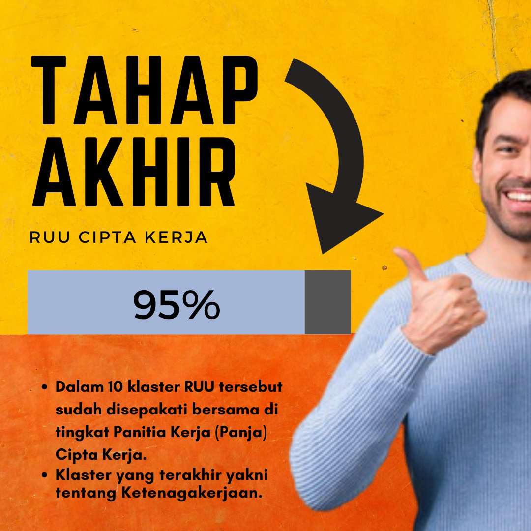 52Putriandini's tweet photo. Kenapa harus segera di selesaikan? Udah 95% perjalanan, ya alasannya untuk cepaat disahkan dan dapat diterapkan demi pembangunan ekonomi yang lebih baik di tengah ancaman resesi.

#BergerakSekarang #UbahNasibmuSekarang https://t.co/iPzuhBZl0n