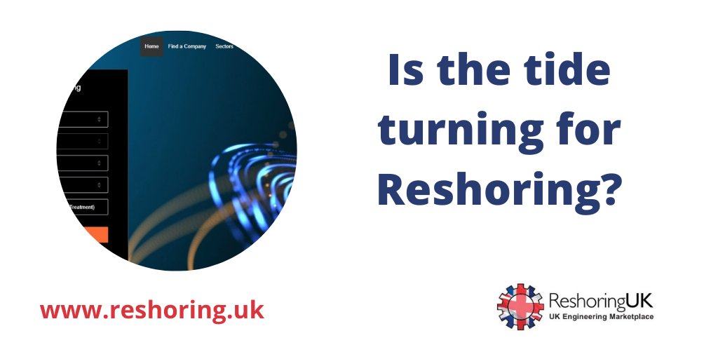 Reshoring UK is an initiative of over five years standing that has been developing an online supplier database, building upon existing foundations, and sustainability. bit.ly/32gkHiz #reshoring <a href="/Machinerytweets/">Machinery magazine</a> <a href="/ReshoringUK/">ReshoringUK</a>