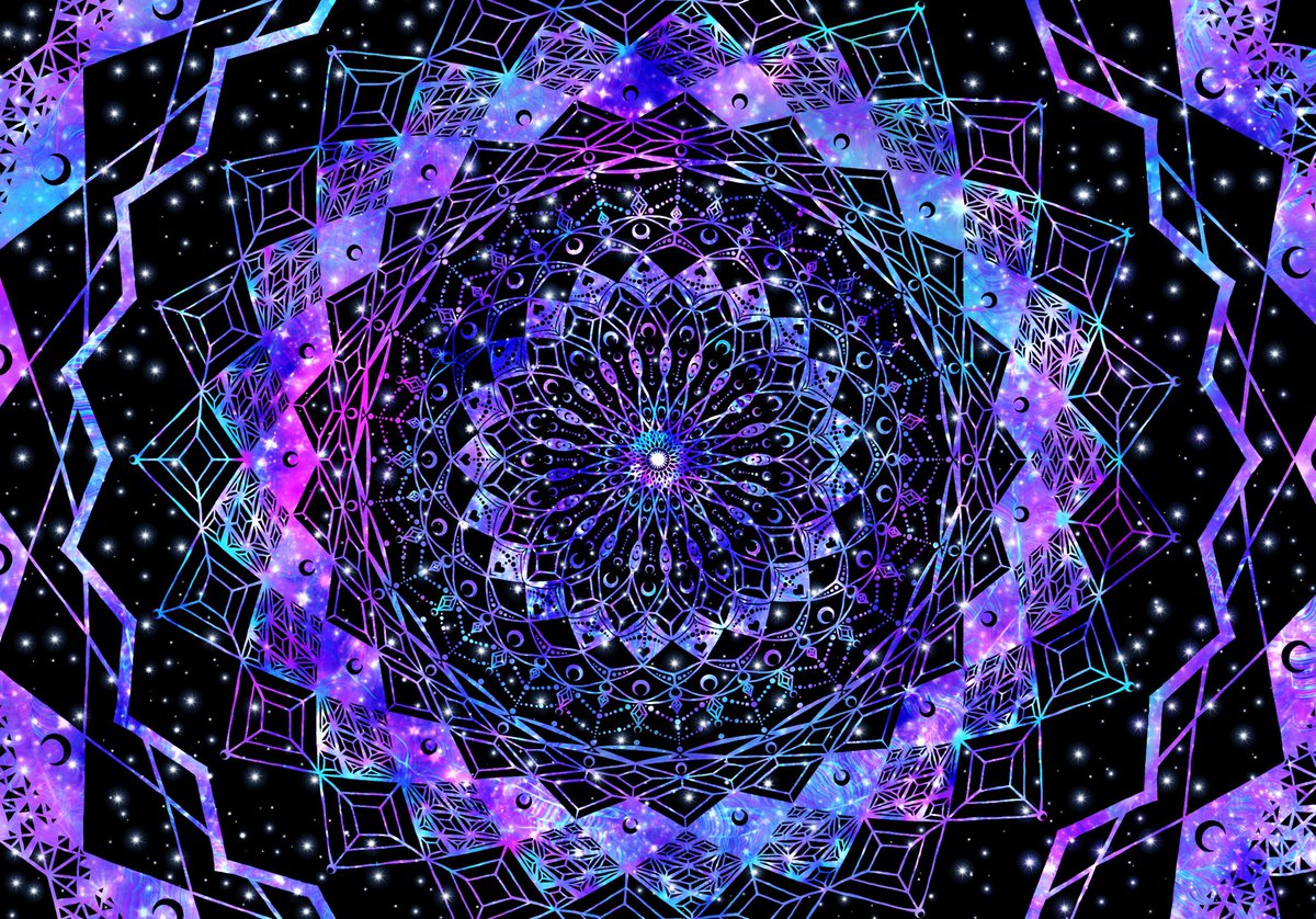 Aereie's tweet photo. Which one do you like better? #space #stars #moons #Galaxy #fractal #mandala #magic #gems #life #center #connected #love #art #dreams #destiny https://t.co/EvVa9Co3NM