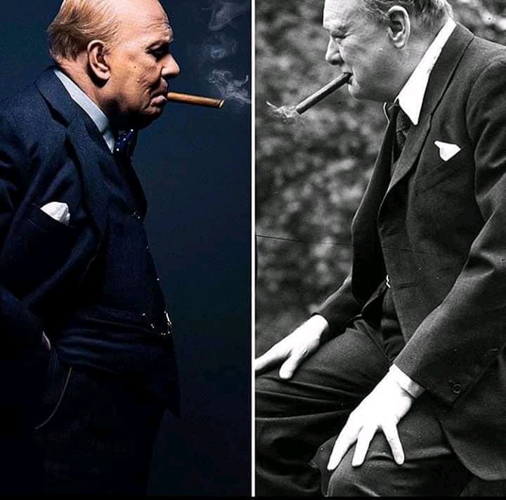 Gary Oldman as Winston Churchill in The Darkest Hour