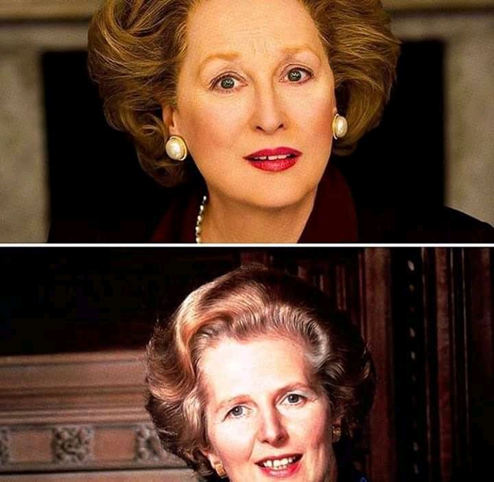 Meryl Streep as Marget Thatcher in Iron Lady