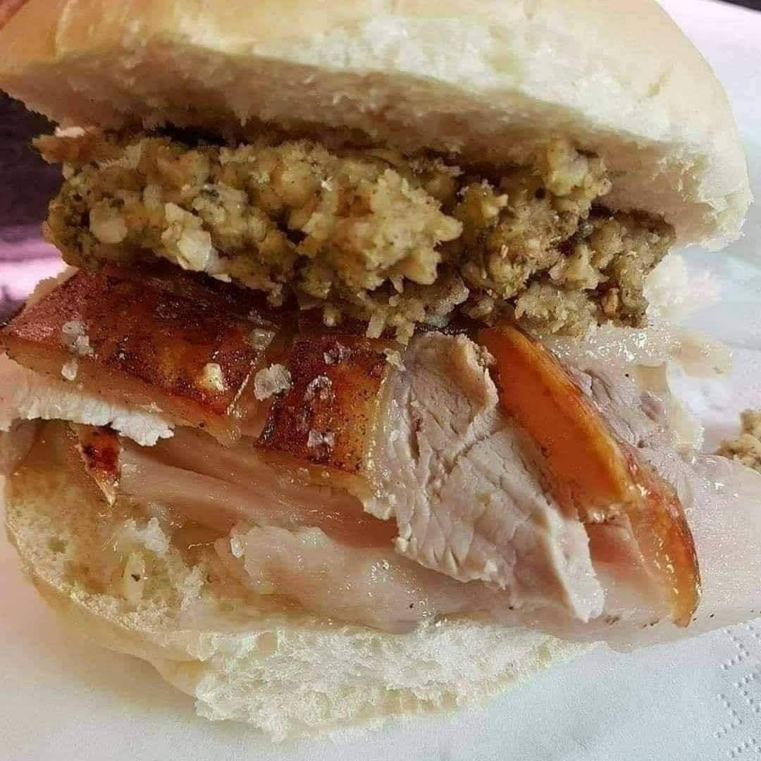 Are you ready for hot roast pork Friday ! Served 12pm-2pm. Pre-order by direct message by 10am to avoid disappointment. Please state order &amp; collection time 🤗 Tag someone who owes you a treat 👌