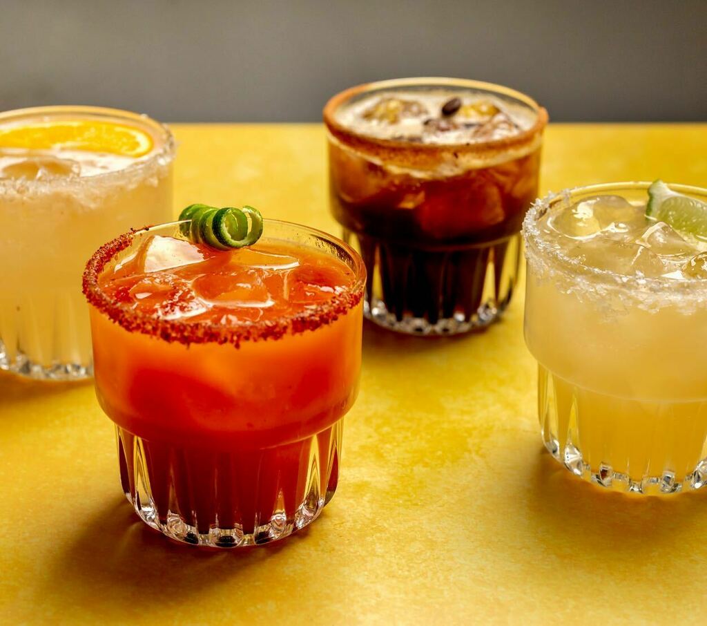 Coffee, you’re on the bench. Tequila, suit up. 

Four cheers for MARGARITA FLIGHTS !Every Friday and Saturday. From left, 1️⃣ Guavarita 🥭, 2️⃣ Achiote Margarita 🌶, 3️⃣ Café Margarita 🍫☕️, and 4️⃣ our signature Corazon Margarita💥. 

£20, available 12-4 pm… instagr.am/p/CFjbSM1HMaZ/
