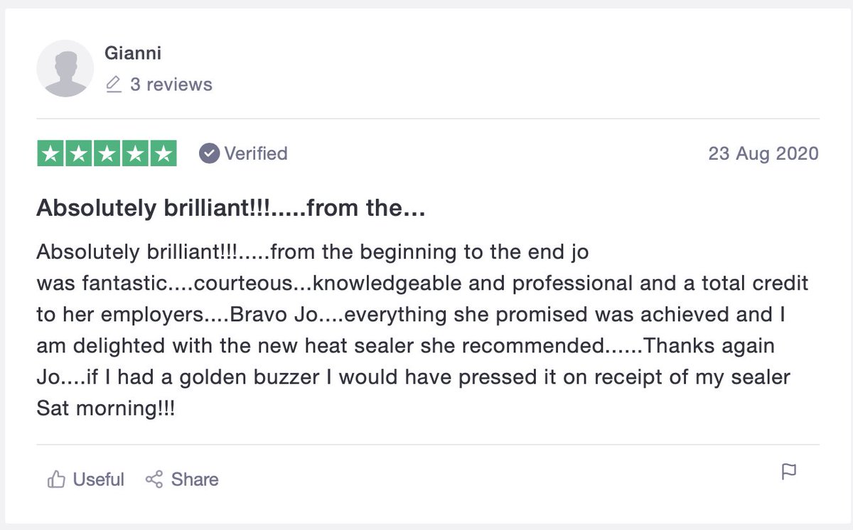 GetMePackaging's tweet image. #FeebackFriday!

Read our 5* customer review from Gianna on our customer service.

High quality customer service has always been at the heart of our business - we are here to guide you from start to finish in purchasing your perfect packaging solutions.