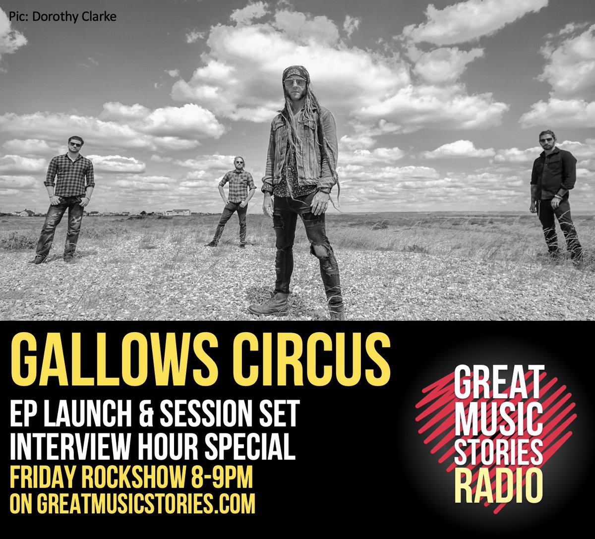 GuyB_rockshow's tweet photo. #Nowplaying @GallowsCircus #hellswhiskey on https://t.co/QwdpOSZDCT radio. It's new band jukebox all day. Congrats to the band on the new EP - full interview hour & session music on tonight's rockshow 8-9pm
#marvellous https://t.co/uPNaGwqpU3