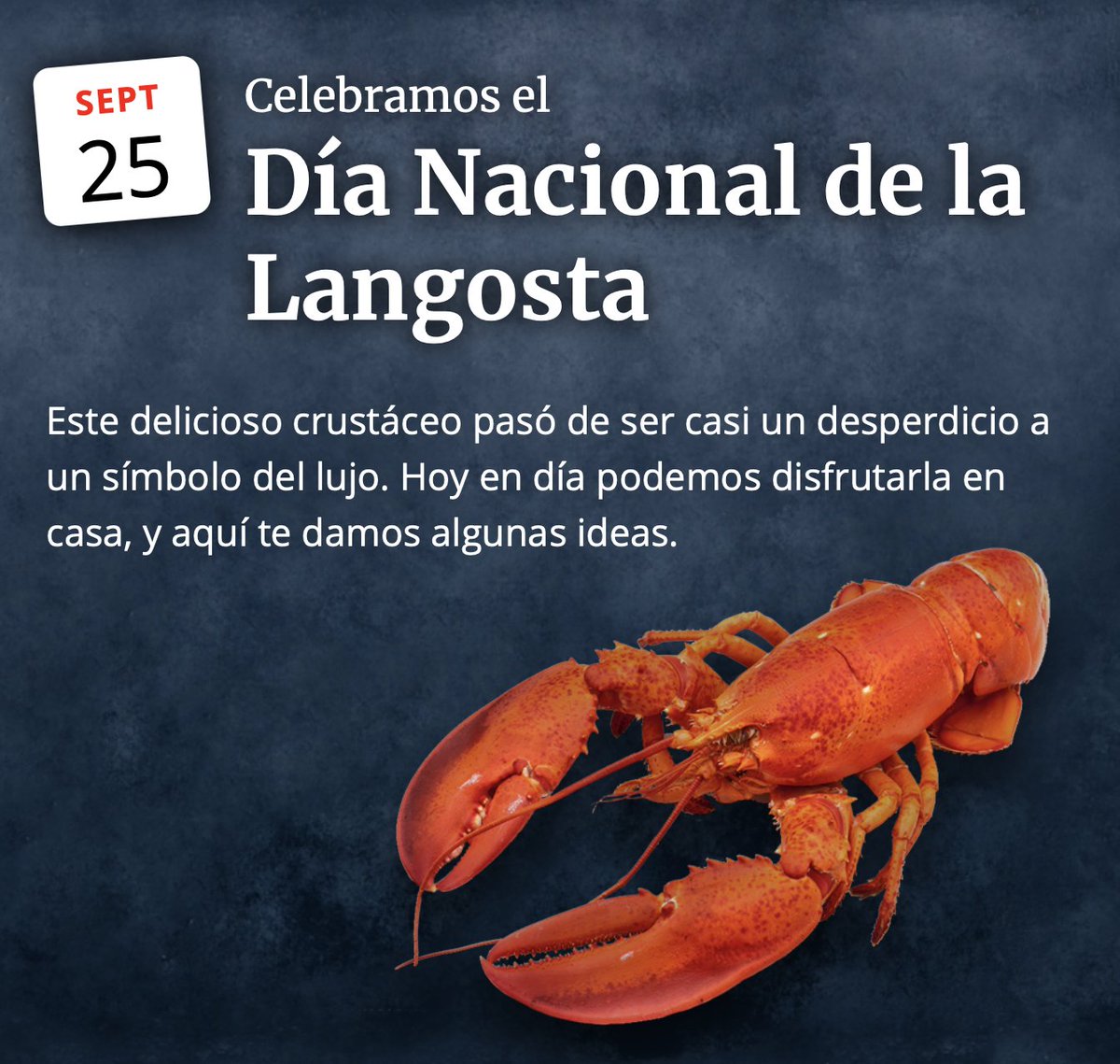 cocinario's tweet photo. Este delicioso crustáceo pasó de ser casi un desperdicio a un símbolo del lujo. Hoy en día podemos disfrutarla en casa, y aquí te damos algunas ideas en https://t.co/EzYRnicpV3 https://t.co/zFkCRcUO4J