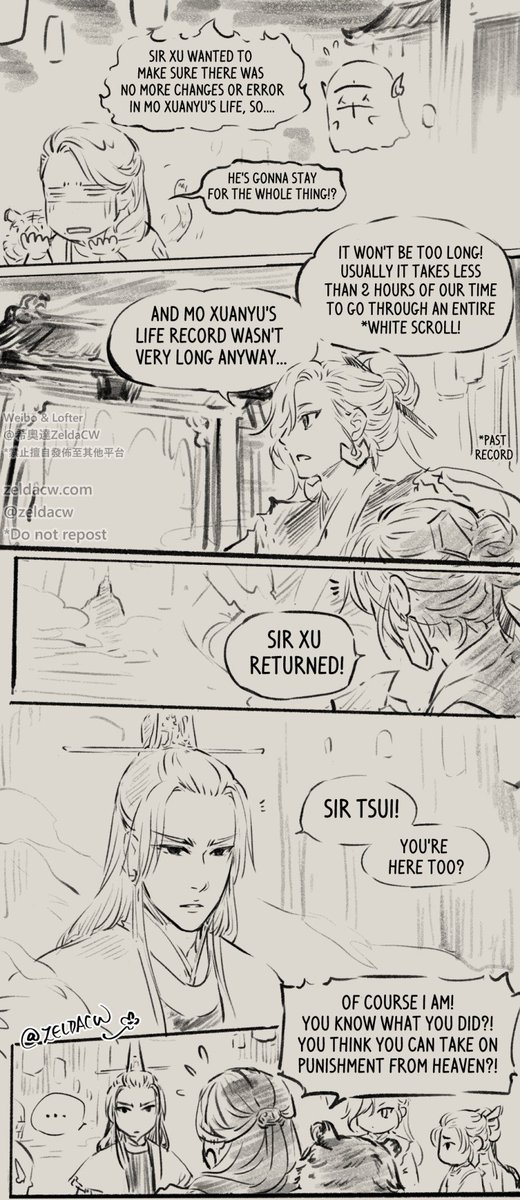 ?Mo Xuanyu Underworld story comic update
*to be continued.
*see the thread or check my twitter moment 'For Mo XuanYu' for previous parts of the story✨