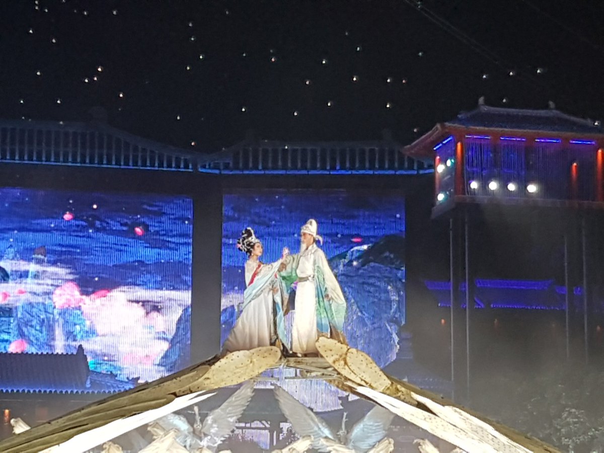 While in Xi'an I went to Huaqing Palace and watched a stage play depicting the tragic love story of Concubine Yang and the emperor. It was a really intense production with acrobats, fancy costuming and lighting, and staged explosives (for the battle scenes).