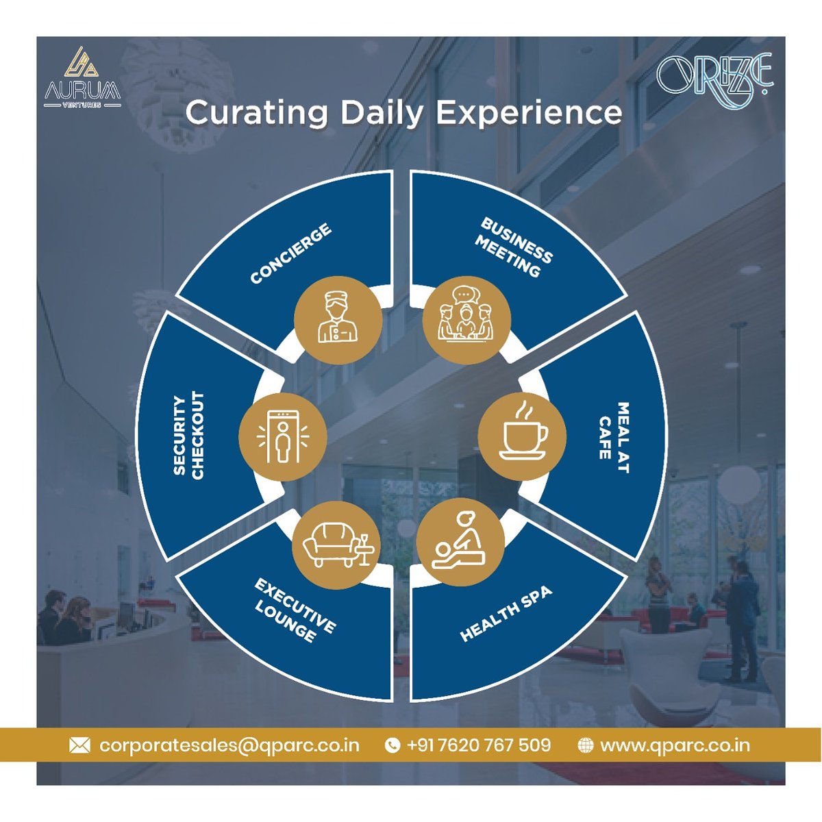 Orize service personnel create a sense of belonging right from a warm meet & greet at the concierge.

For further information please contact -7620767509

#facilitymanagement #orize #curatedexperience #amenities #orizeoperationalexcellence #aurumthemostpreferredrealestatebrand