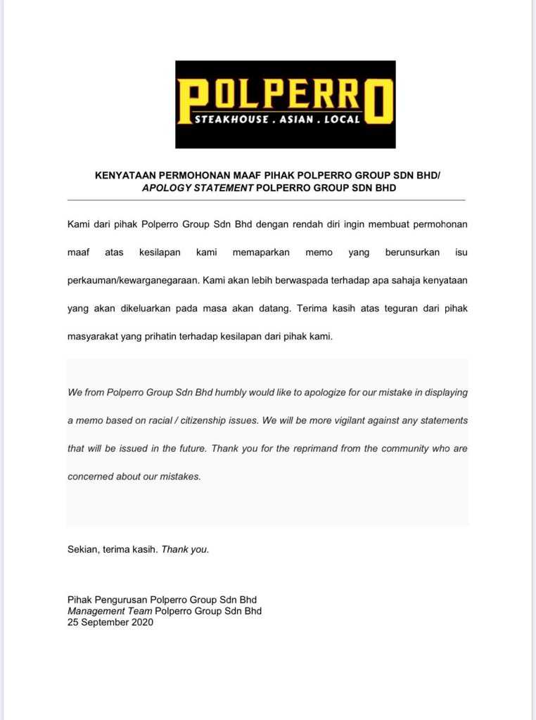 [UPDATED] Polperro has issued an apology statement.
