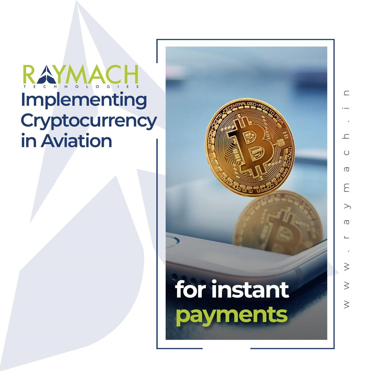 RaymachTech's tweet photo. Other modes of cashless payments may take some days to reflect, whereas, cryptocurrency allows instant transfers. RayMach, for streamlining the aviation industry!
.
.
#aviation #aviationsoftware #aviationindustry #aviationautomation #security #blockchain #raymachtech https://t.co/zqW6ibSz46
