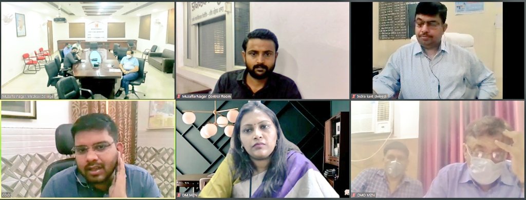 DmMuzaffarnagar's tweet photo. कोरोना संक्रमण के दृष्टिगत @CDOMuzaf,@cmo_mzn व बेगराजपुर मेडिकल कॉलेज के स्टॉफ व अन्य अधिकारियों के साथ कोविड 19 के संबंध में बैठक कर डोर टू डोर सर्वे, सैंपलिंग, contact tracing , containment zone ,home isolation आदि की समीक्षा की।। @PMOIndia @UPGovt @CMOfficeUP @ChiefSecyUP https://t.co/VZKXi7HmyM