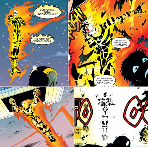 Sunfire himself become probably his most popular incarnation a former horseman of apocalypse in this version he became one of the highlights for HIS AWESOME fight with Apocalypse